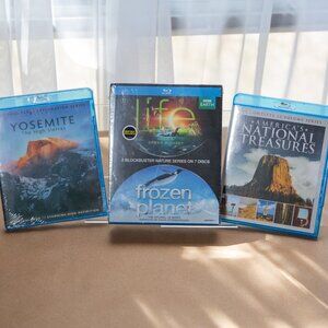 BUNDLE - Life, Frozen Planet, Yosemite, America's National Treasures BLU-RAYS
